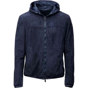 Gimo's, Heren, Jassen, Blauw, Maat: 5XL Leer,