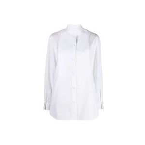 Burberry Witte Poplin Overhemd met Kantdetail , White , Dames , Maat: 2XS