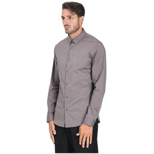 Armani Exchange, Heren, Overhemden, Grijs, Maat: 2XL