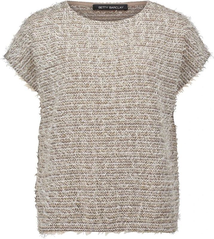 Betty Barclay - Pullover - Bruin - Fijn Gebreid - Ronde Halslijn