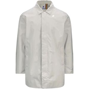 K-Way, Heren, Jassen, Grijs, Maat: L Nylon,