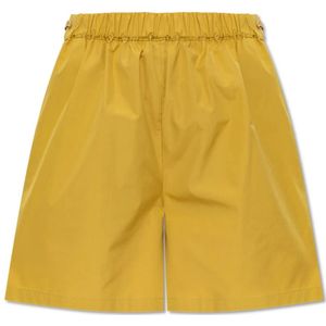 Max Mara, Dames, Korte broeken, Geel, Maat: 3XS Katoen,