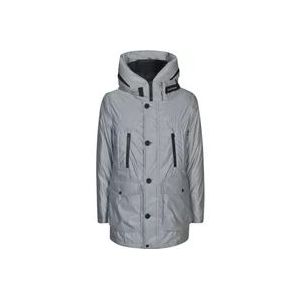 Woolrich Grijze Jassen voor Heren , Gray , Heren , Maat: XL