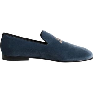 Dolce & Gabbana - Blue Velvet - Loafers - Leer