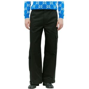 Gucci, Heren, Broeken, Zwart, Maat: XS Katoen,