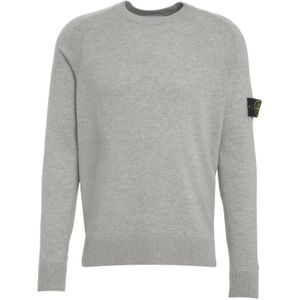 Stone Island, Heren, Truien, Grijs, Maat: XL