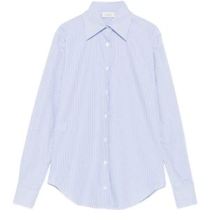 Mazzarelli, Dames, Blouses & Shirts, Blauw, Maat: S Katoen,