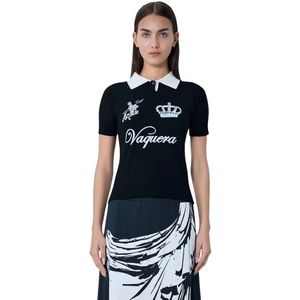 Vaquera, Dames, Tops, Zwart, Maat: XS Viscose,