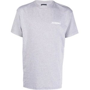 Jacquemus, Heren, Tops, Grijs, Maat: L Katoen,