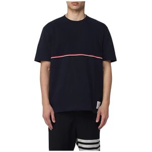 Thom Browne, Heren, Tops, Blauw, Maat: XL Katoen,
