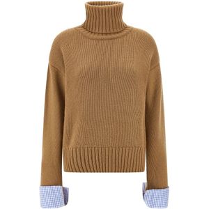 Jejia, Dames, Truien, Beige, Maat: 2XS Wol,