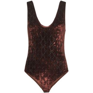 Gucci, Dames, Tops, Bruin, Maat: S Viscose,