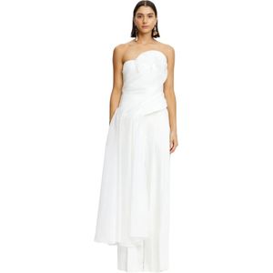 Acler, Dames, Jurken, Wit, Maat: M Poliester,