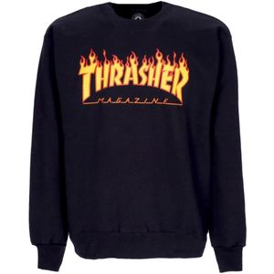 Thrasher, Heren, Sweatshirts & Hoodies, Zwart, Maat: M Lame,