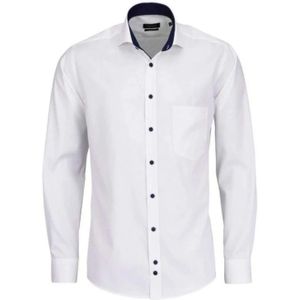 Hatico, Heren, Overhemden, Wit, Maat: L