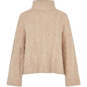 Lollys Laundry, Dames, Truien, Beige, Maat: XS Wol,