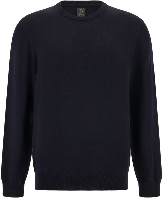 Boggi Milano, Heren, Truien, Blauw, Maat: S Wol,