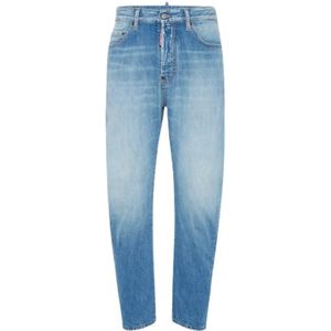 Dsquared2, Heren, Jeans, Blauw, Maat: M Katoen,