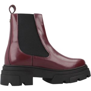 TOMMY HILFIGER - Chelsea Boots - Bordeaux / Zwart