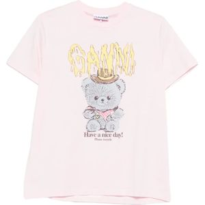 Ganni, Dames, Tops, Roze, Maat: L