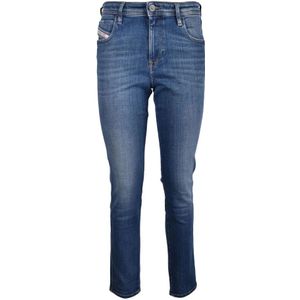 Diesel, Dames, Jeans, Blauw, Maat: W27 Katoen,