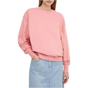 Hugo, Dames, Sweatshirts & Hoodies, Roze, Maat: L Katoen,