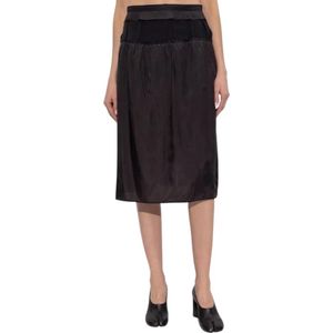Maison Margiela, Dames, Rokken, Zwart, Maat: 2XS