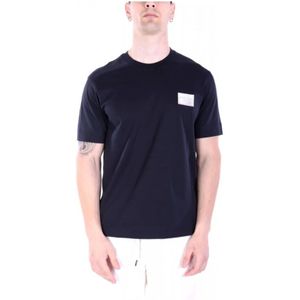 Emporio Armani, Heren, Tops, Blauw, Maat: M