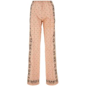 Palm Angels, Dames, Broeken, Veelkleurig, Maat: M Linnen,