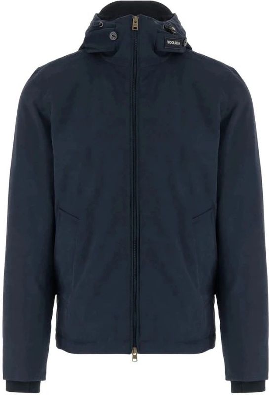 Woolrichvoor mannen. CFWOOU2047MRUT3780 Mountain Cloth Pacific Jas marine (M), Casual, Katoen, Marineblauw
