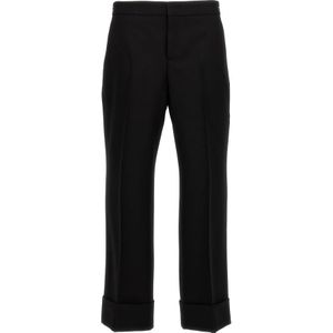 Gucci, Dames, Broeken, Zwart, Maat: S Katoen,