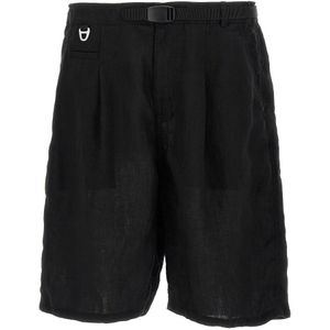 Undercover, Heren, Korte broeken, Zwart, Maat: XL Linnen,