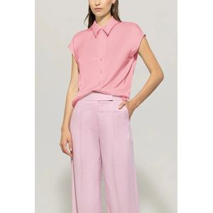 Luisa Cerano, Dames, Blouses & Shirts, Roze, Maat: M Zijde,