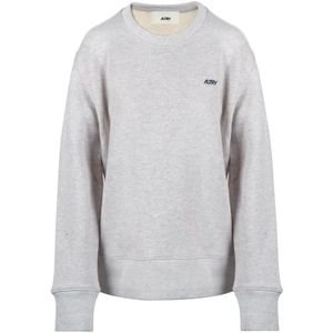 Autry, Dames, Sweatshirts & Hoodies, Grijs, Maat: XS Katoen,
