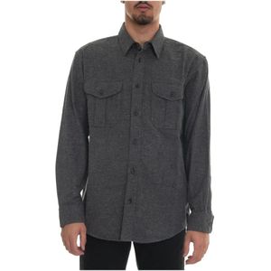 Filson, Heren, Overhemden, Zwart, Maat: XS Katoen,