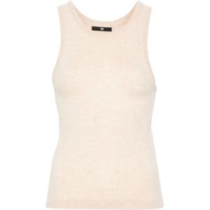 Max & Moi, Dames, Tops, Beige, Maat: XL Kasjmier,