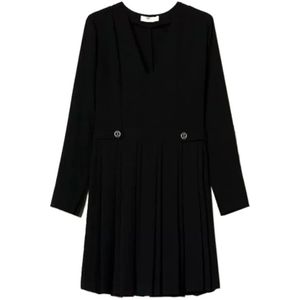 Twinset, Dames, Jurken, Zwart, Maat: XS