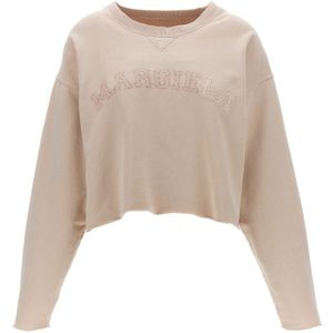 Maison Margiela, Dames, Sweatshirts & Hoodies, Roze, Maat: M Fleece,