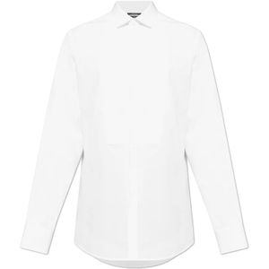 Dsquared2, Heren, Overhemden, Wit, Maat: M Katoen,