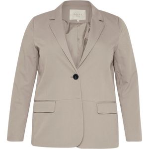 Kaffe Curve, Dames, Jassen, Grijs, Maat: 2XL Leer,