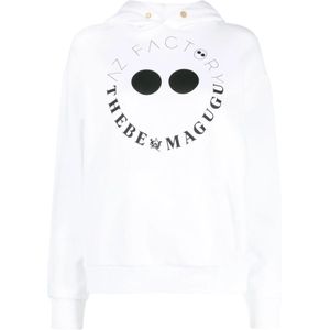 AZ Factory, Dames, Sweatshirts & Hoodies, Wit, Maat: XS Katoen,