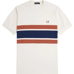 Fred Perry, Heren, Tops, Beige, Maat: S