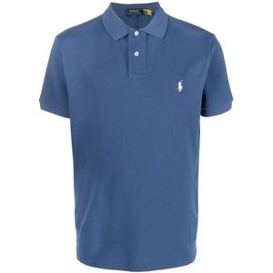 Ralph Lauren, Heren, Tops, Blauw, Maat: S Katoen,