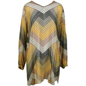 Twinset, Dames, Blouses & Shirts, Veelkleurig, Maat: L Viscose,