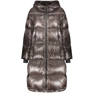 Herno, Dames, Mantels, Bruin, Maat: XL Nylon,