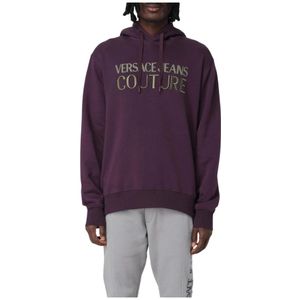Versace Jeans Couture - Logo Hoodie - Paars - Katoenmix