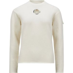 Moncler, Dames, Truien, Beige, Maat: XS Wol,