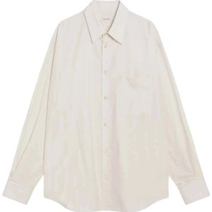 Lemaire, Heren, Overhemden, Beige, Maat: L Katoen,