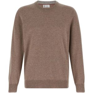 Brunello Cucinelli, Heren, Truien, Bruin, Maat: 3XL