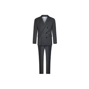 Dsquared2 Double Breasted Suits , Gray , Heren , Maat: 2XL